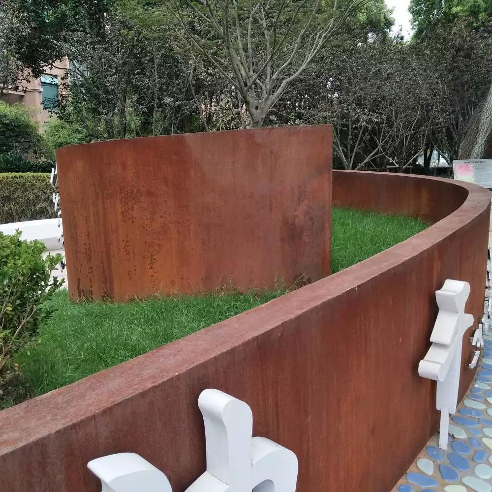 河北耐候钢板花园围边